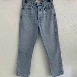 Agolde - Riley High Waist Crop Straight Leg